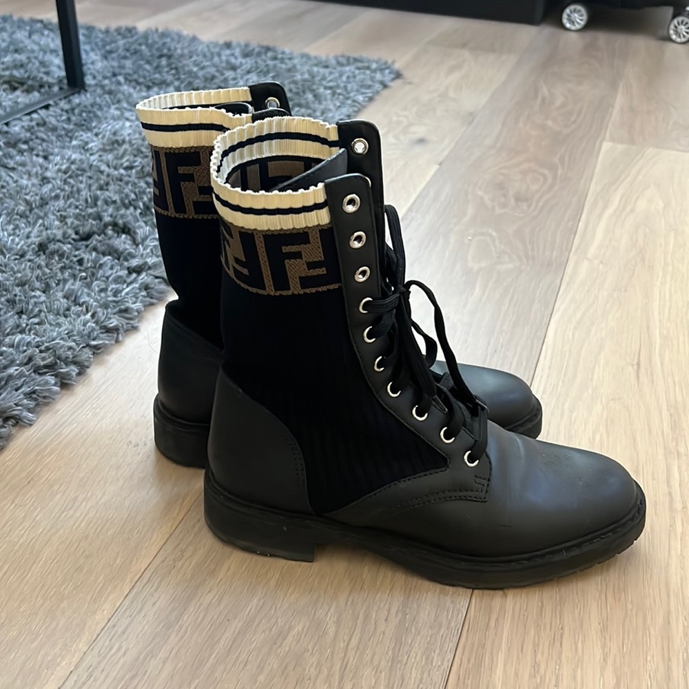 Fendi Rockoko Biker Boots